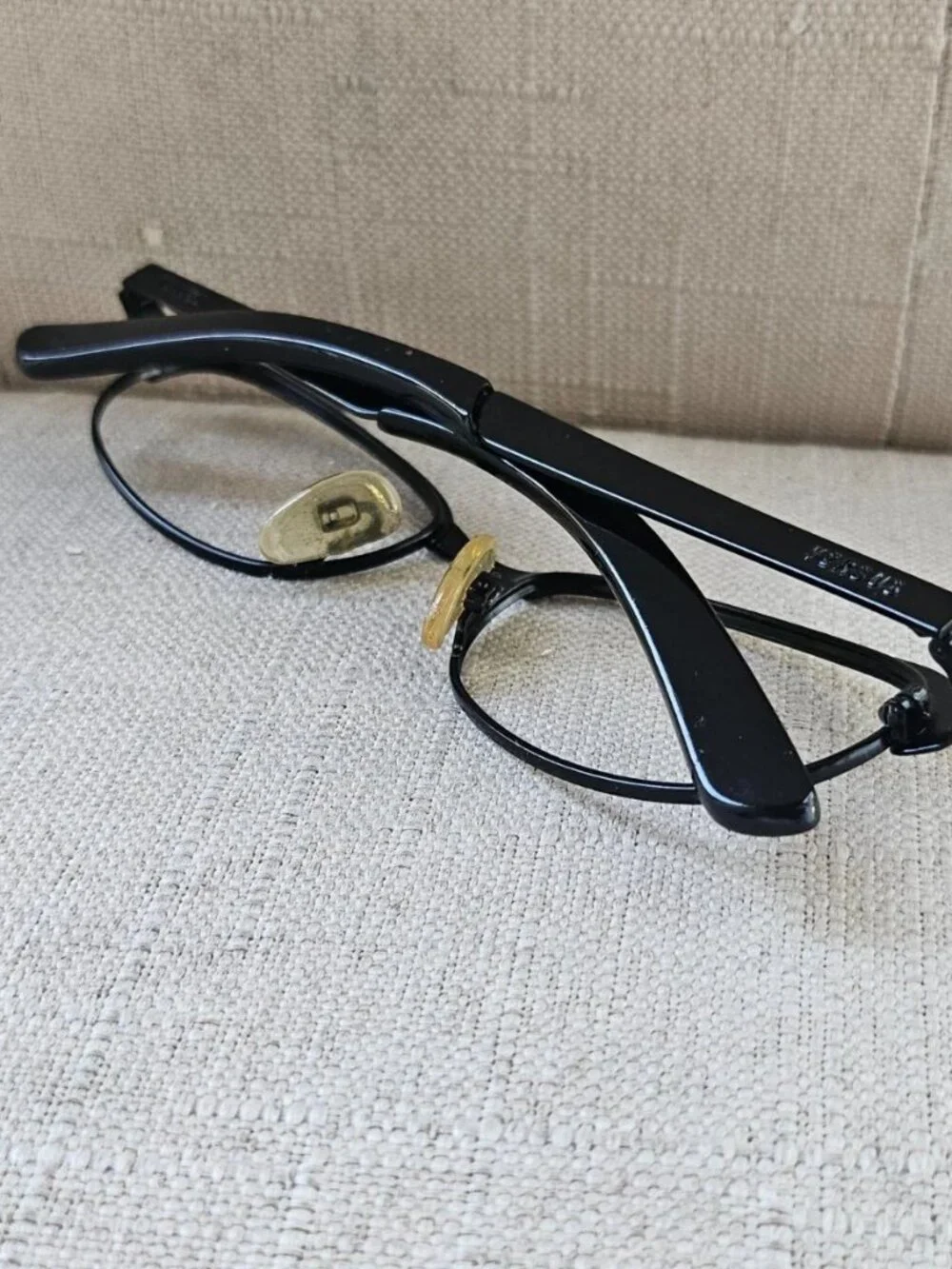 Vintage Versus Gianni Versace Eyeglasses Frame Black MOD.R18 Glasses Made Italy